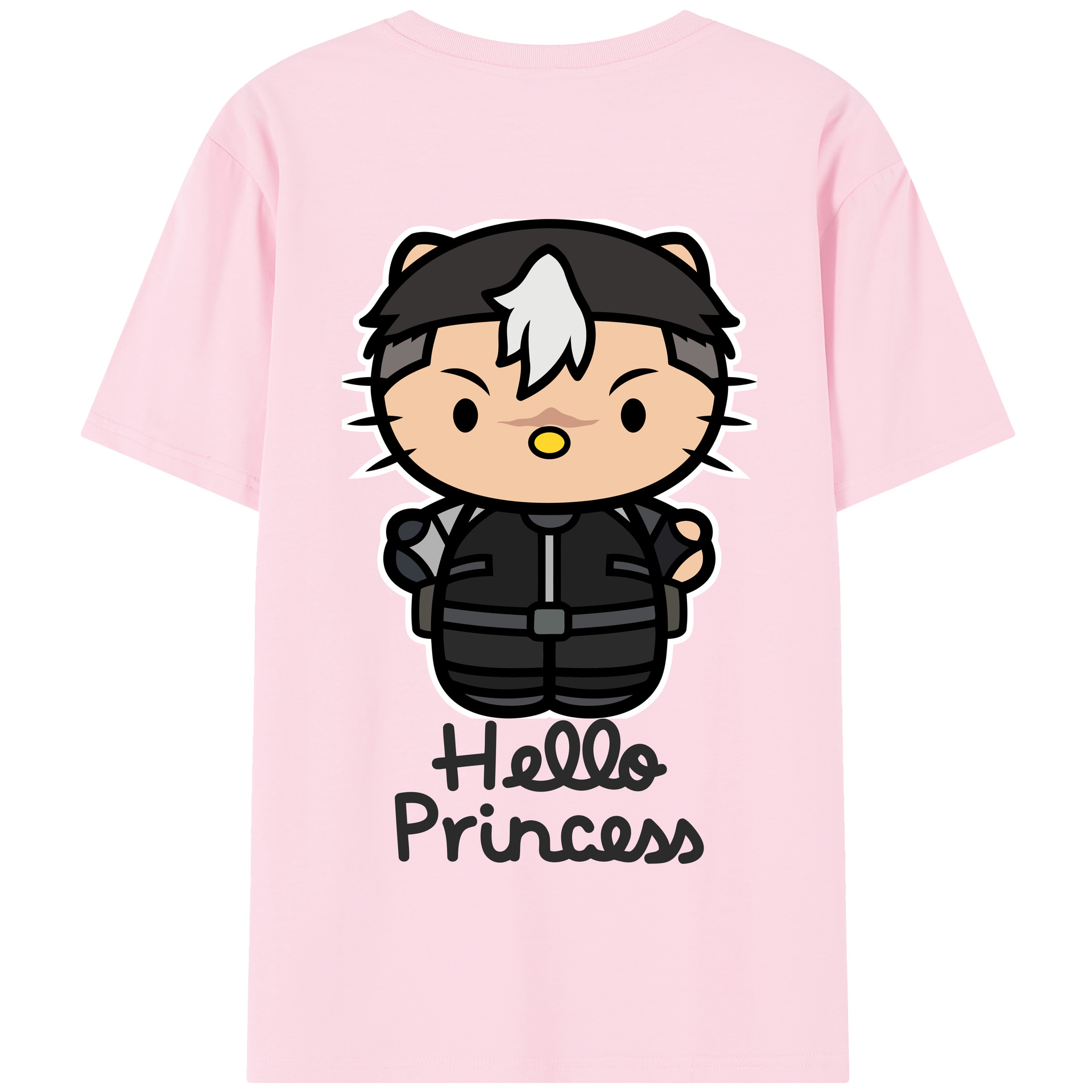 （画像用） Hello Kitty ハローキティ 綿100％半袖Tシャツ（背面プリント）