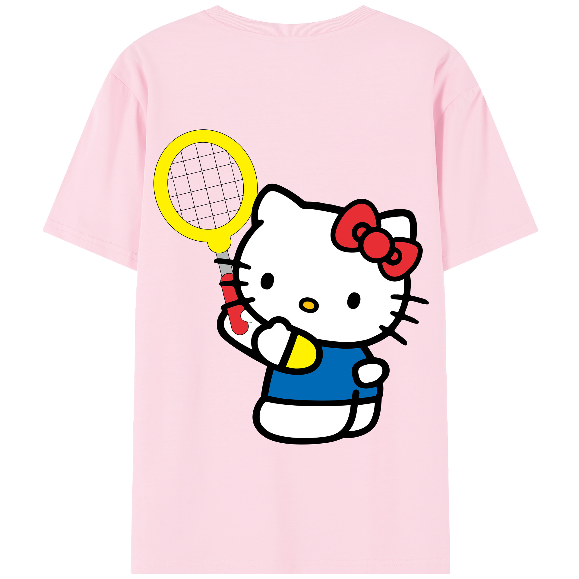 （画像用） Hello Kitty ハローキティ 綿100％半袖Tシャツ（背面プリント）