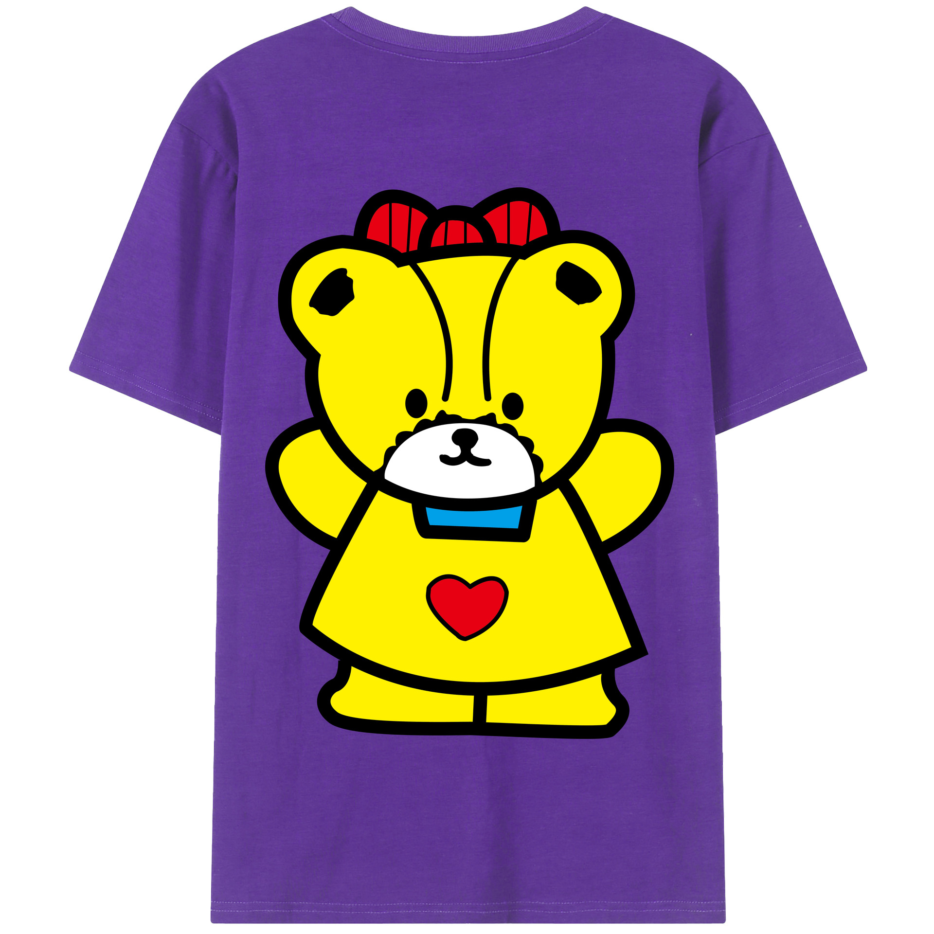 （画像用） Hello Kitty ハローキティ 綿100％半袖Tシャツ（背面プリント）