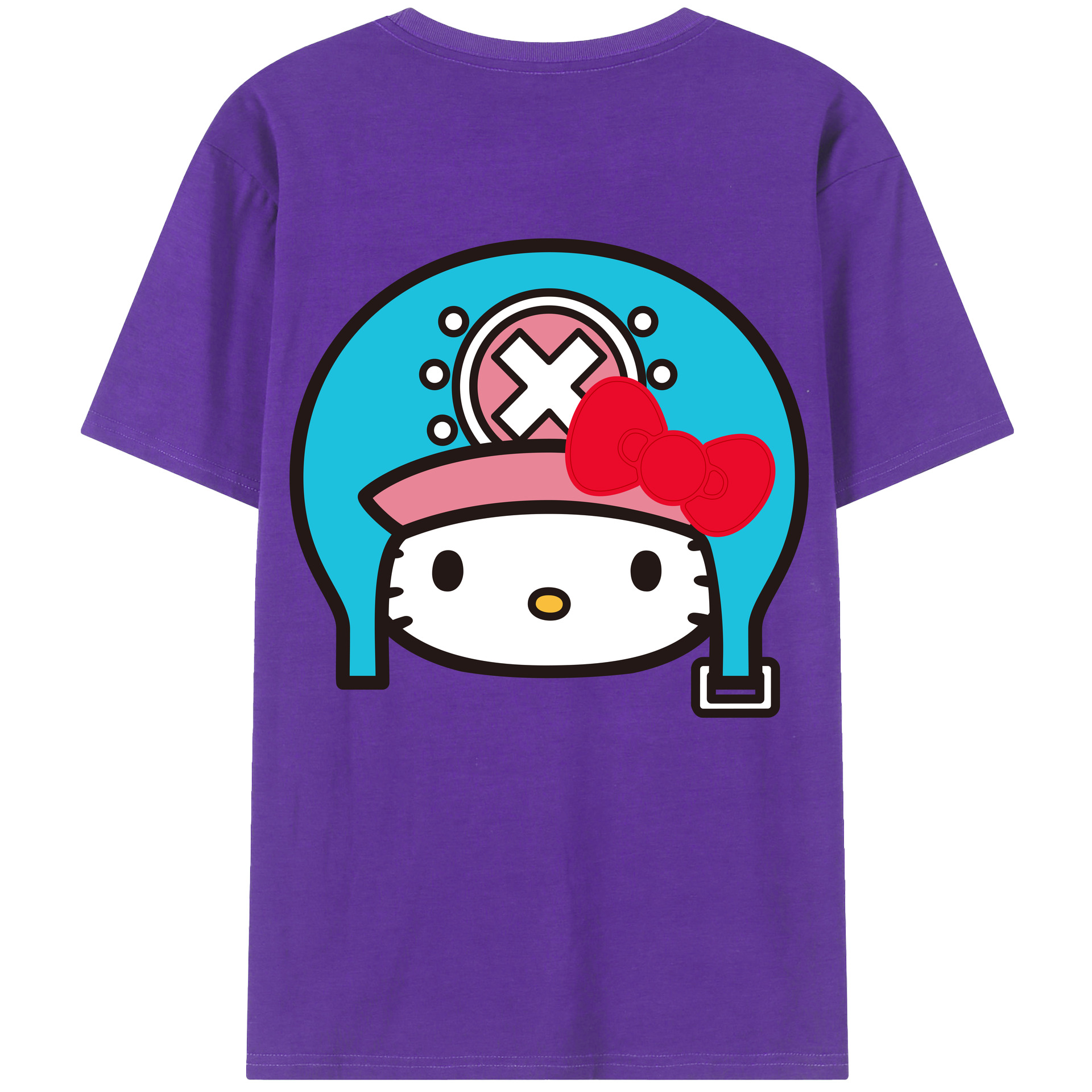 （画像用） Hello Kitty ハローキティ 綿100％半袖Tシャツ（背面プリント）