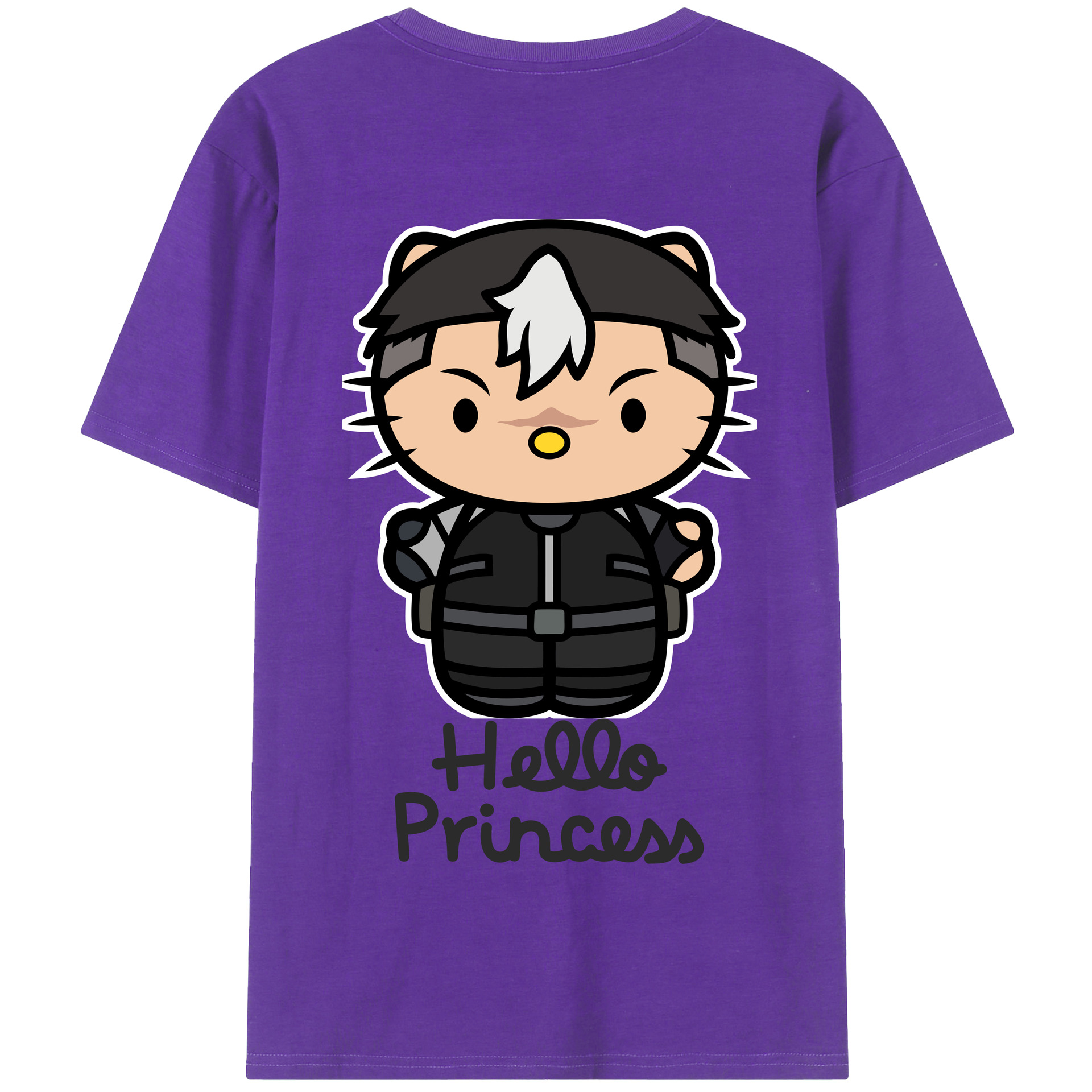 （画像用） Hello Kitty ハローキティ 綿100％半袖Tシャツ（背面プリント）