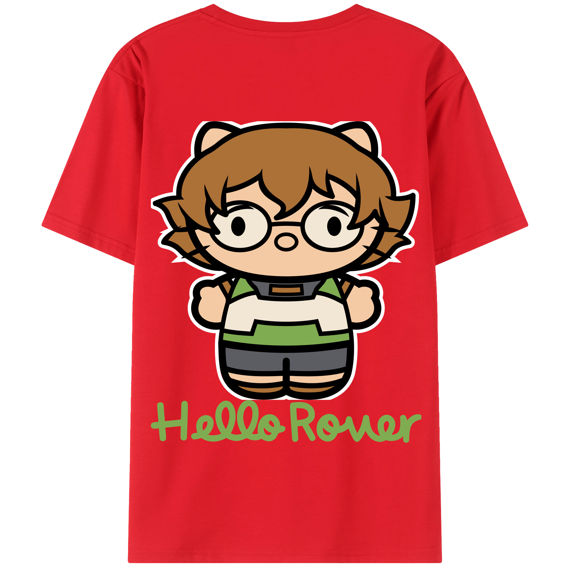 （画像用） Hello Kitty ハローキティ 綿100％半袖Tシャツ（背面プリント）