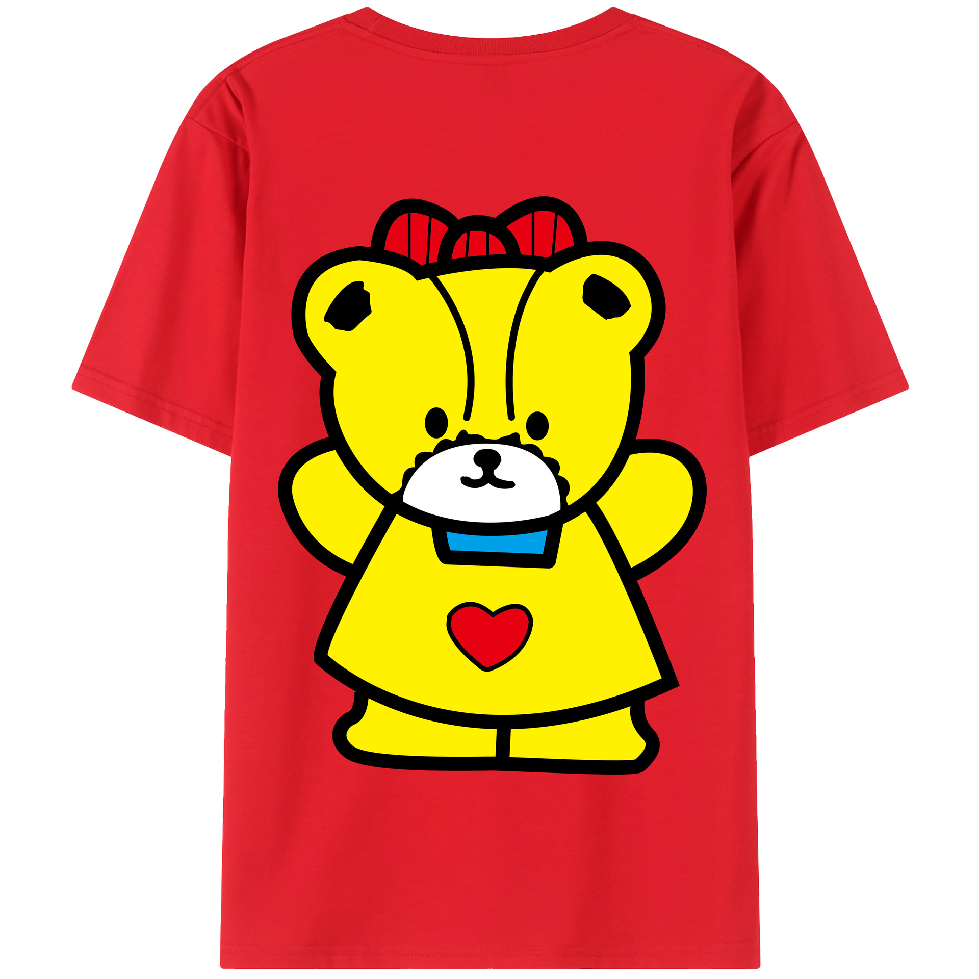 （画像用） Hello Kitty ハローキティ 綿100％半袖Tシャツ（背面プリント）