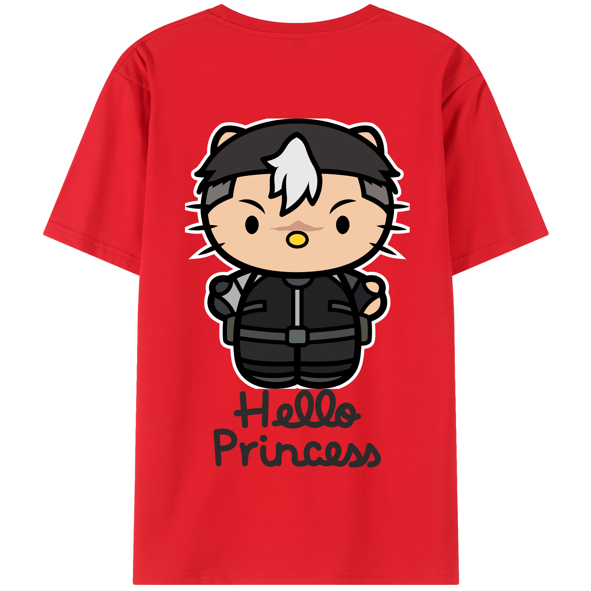 （画像用） Hello Kitty ハローキティ 綿100％半袖Tシャツ（背面プリント）