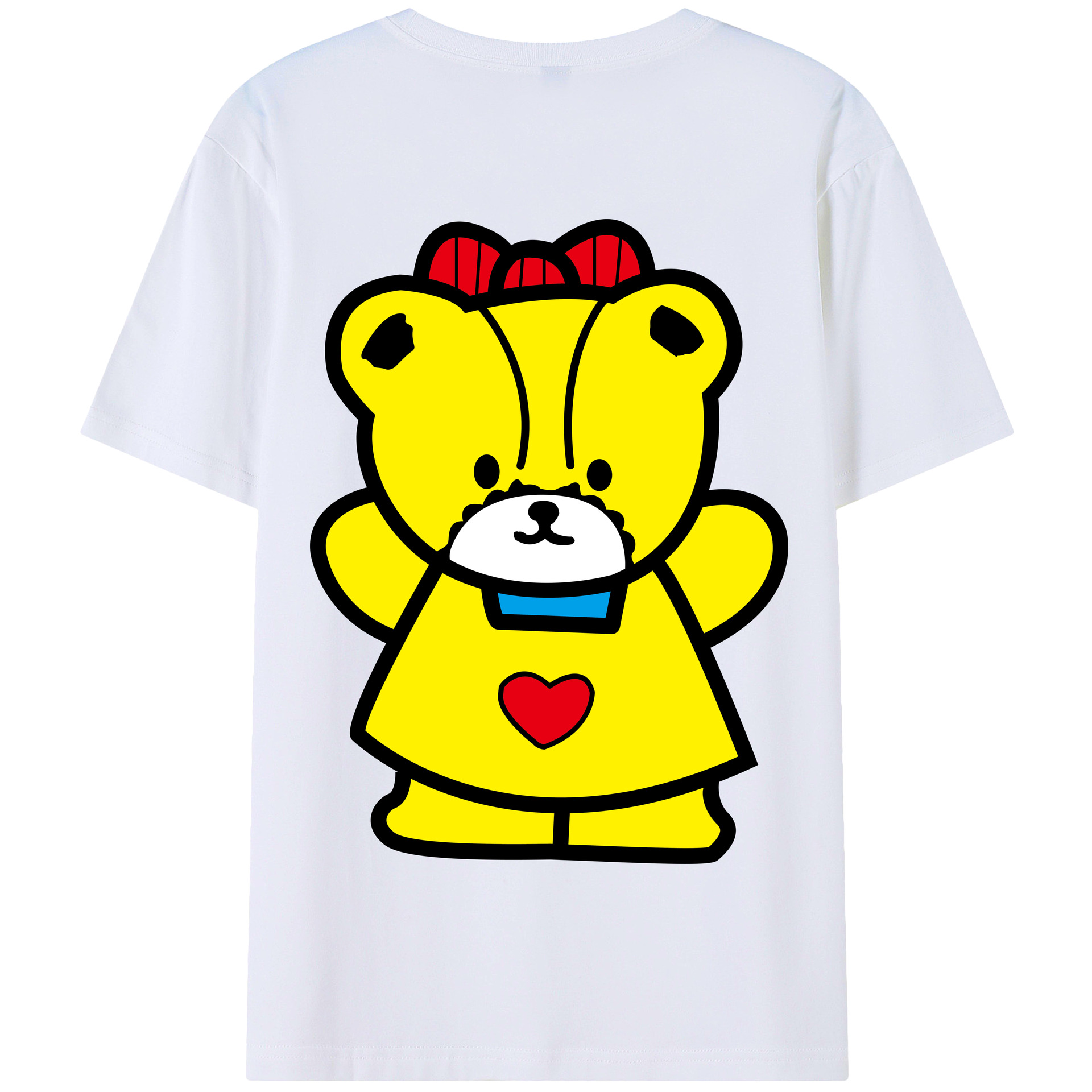 （画像用） Hello Kitty ハローキティ 綿100％半袖Tシャツ（背面プリント）