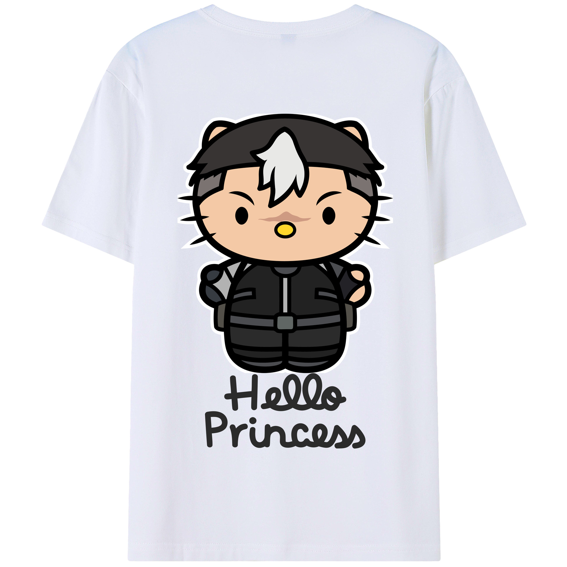 （画像用） Hello Kitty ハローキティ 綿100％半袖Tシャツ（背面プリント）