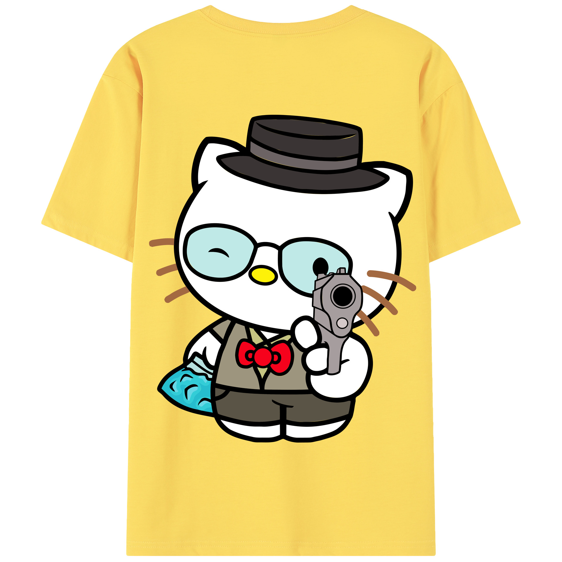 （画像用） Hello Kitty ハローキティ 綿100％半袖Tシャツ（背面プリント）