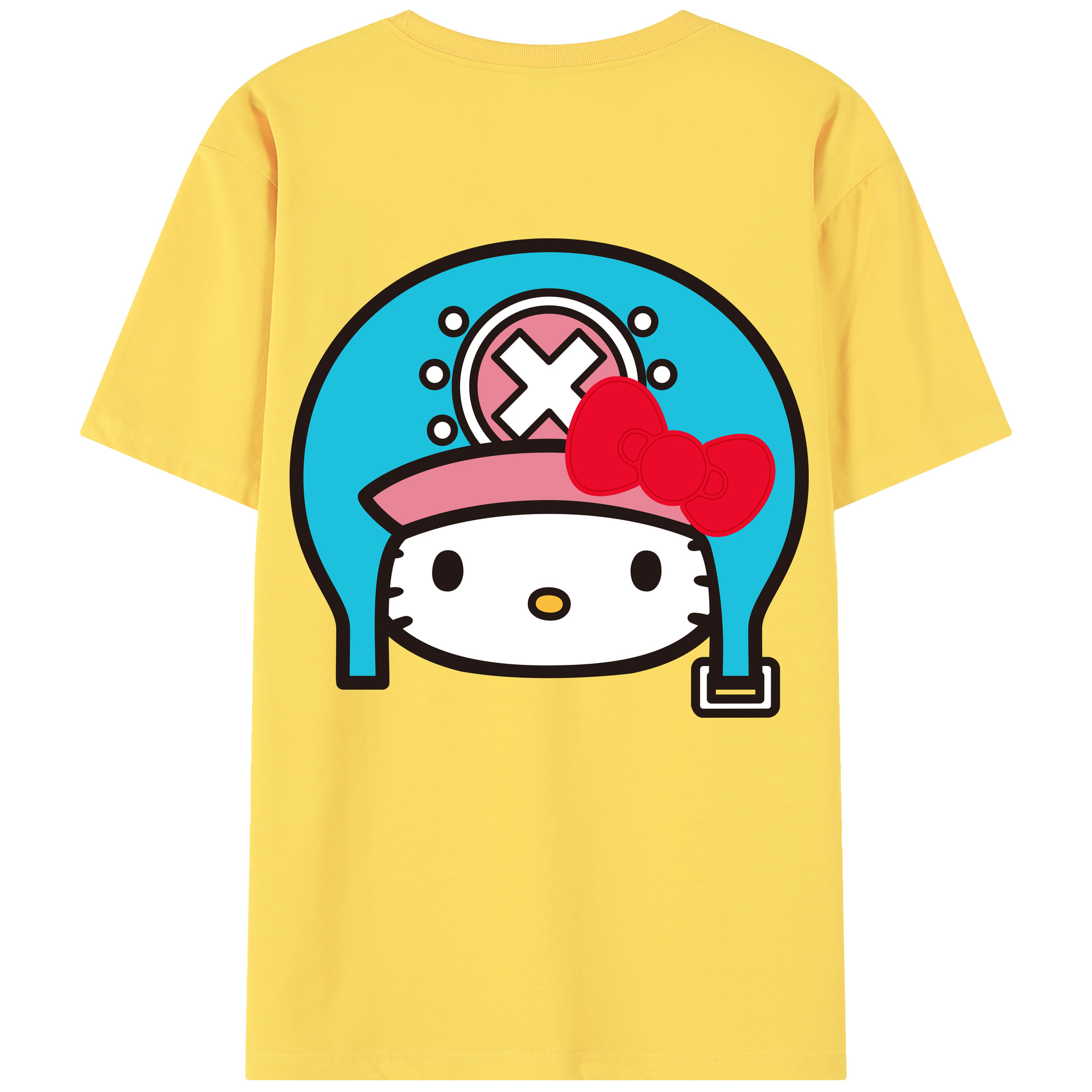 （画像用） Hello Kitty ハローキティ 綿100％半袖Tシャツ（背面プリント）
