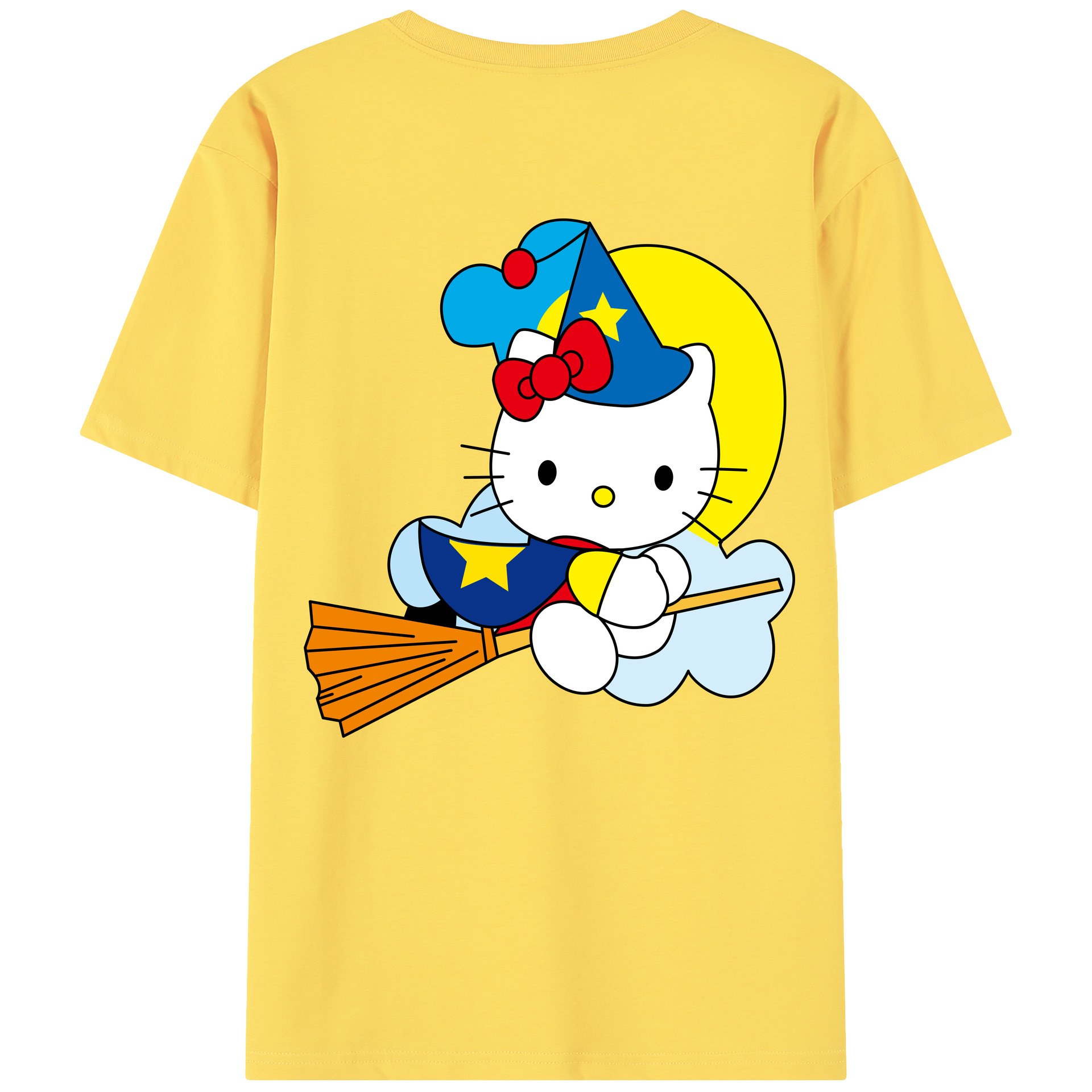 （画像用） Hello Kitty ハローキティ 綿100％半袖Tシャツ（背面プリント）