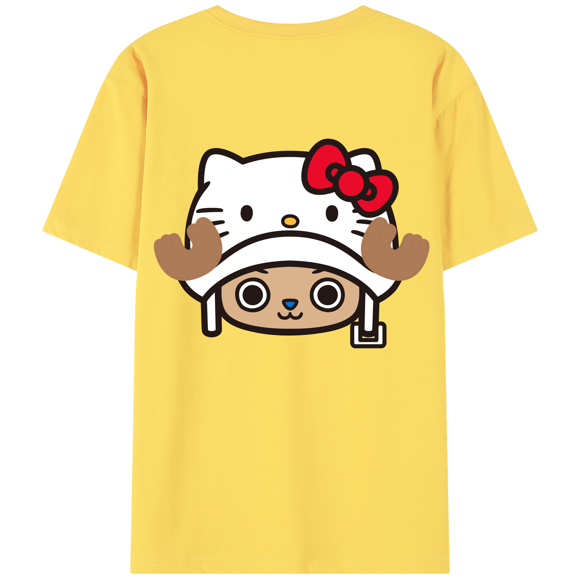 （画像用） Hello Kitty ハローキティ 綿100％半袖Tシャツ（背面プリント）