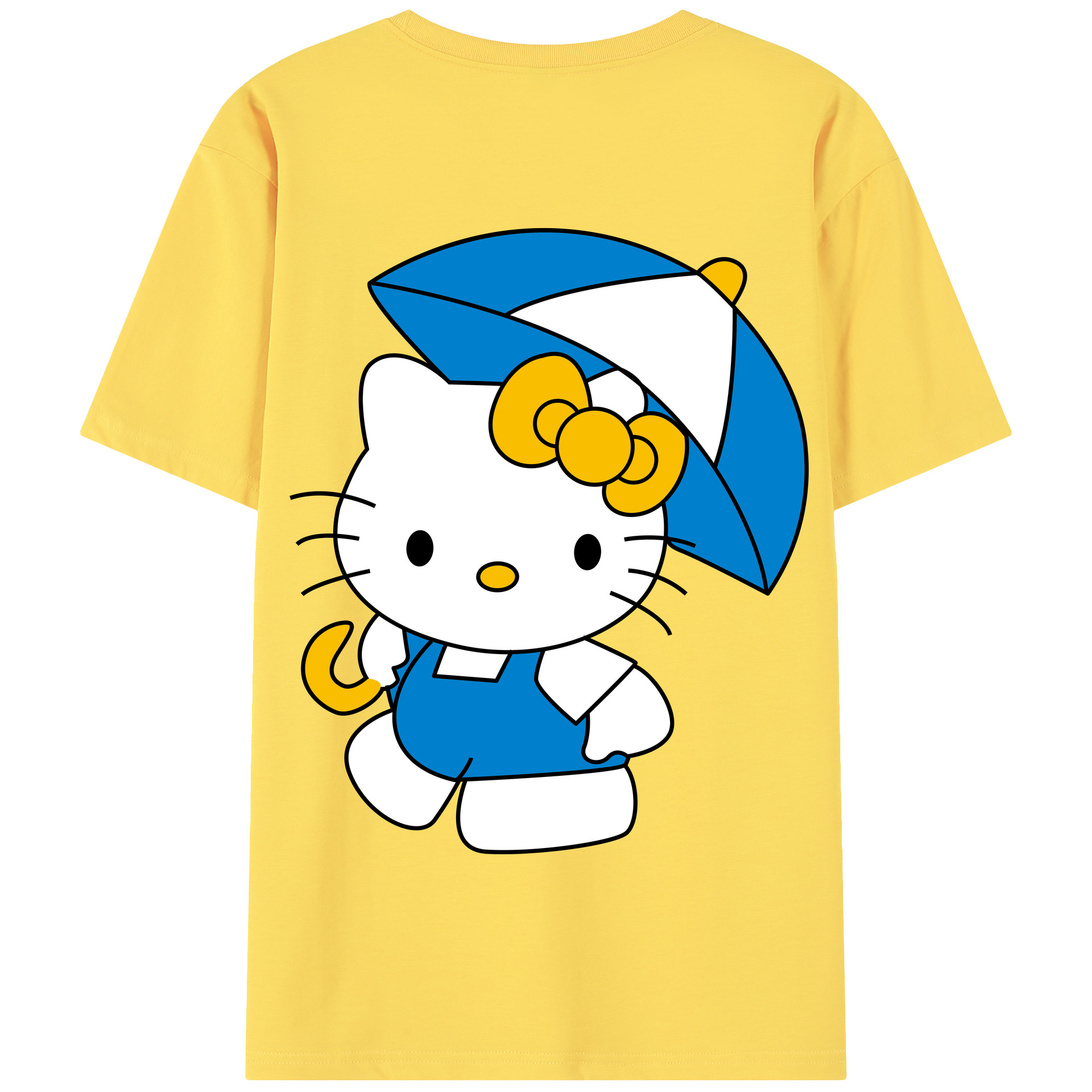 （画像用） Hello Kitty ハローキティ 綿100％半袖Tシャツ（背面プリント）