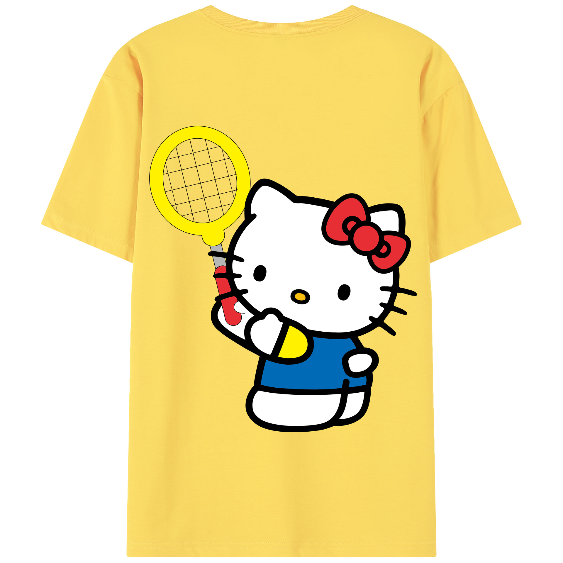 （画像用） Hello Kitty ハローキティ 綿100％半袖Tシャツ（背面プリント）